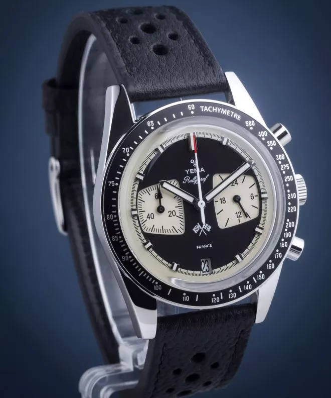 Orologio da Uomo Yema Rallygraf Reverse Panda Chronograph Meca-Quartz YMHF1580-AA