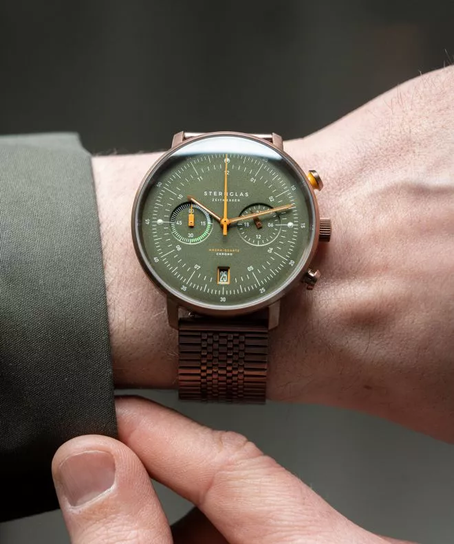 Orologio da Uomo Sternglas Hamburg Mecha-Quartz Chrono S01-HC35-ME10