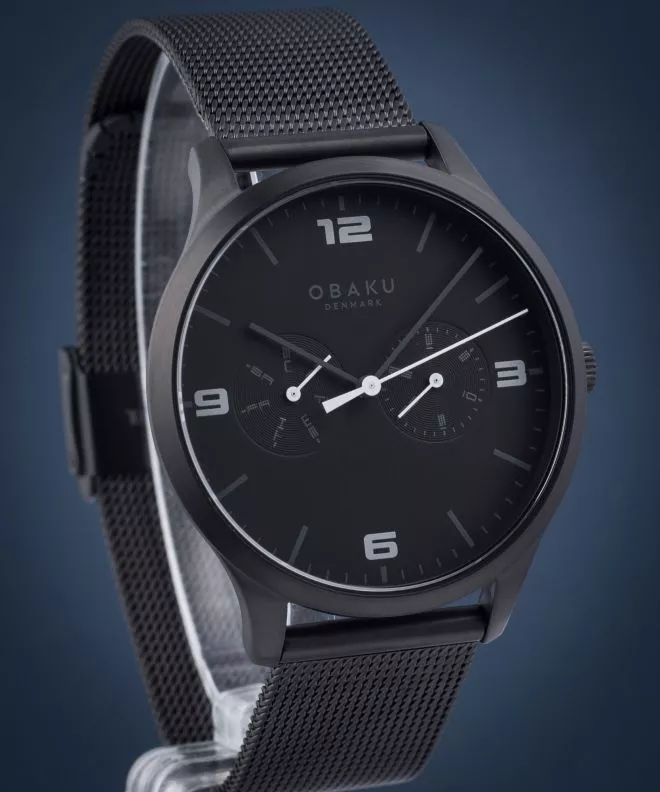 Orologio da Uomo Obaku Ask Charcoal V249GMBBMB