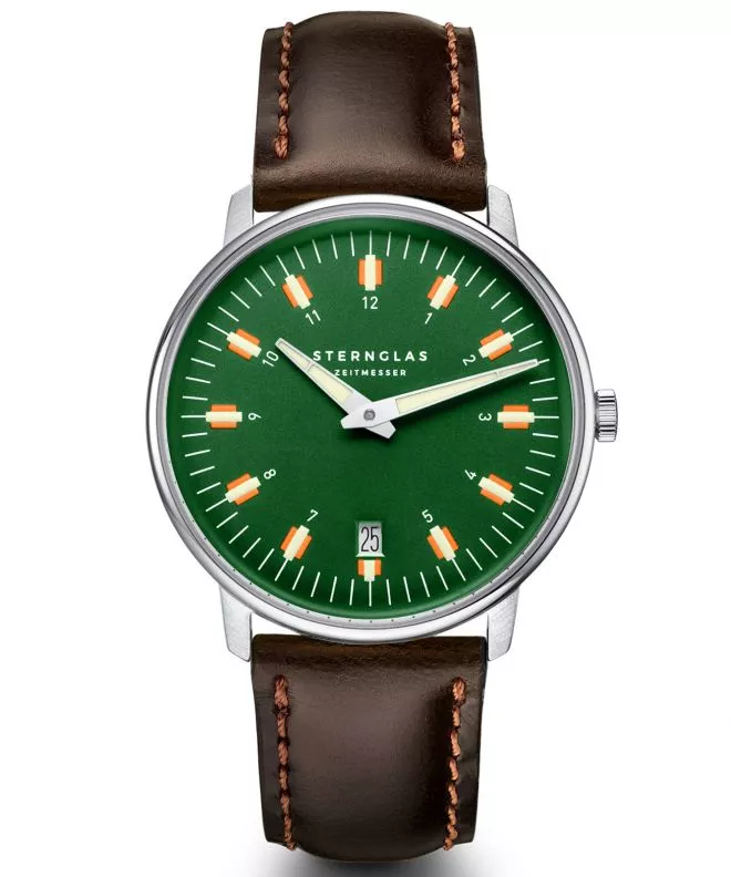 Orologio da Uomo Sternglas Egor Green Silver S01-EG08-BR03