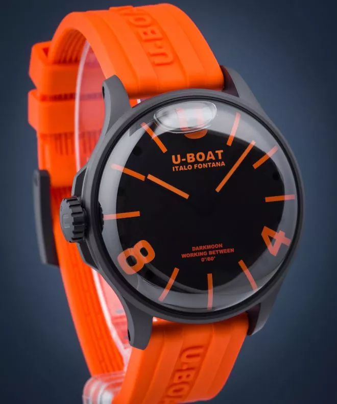 Orologio da Uomo U-Boat Darkmoon 44 BK Orange PVD 9538