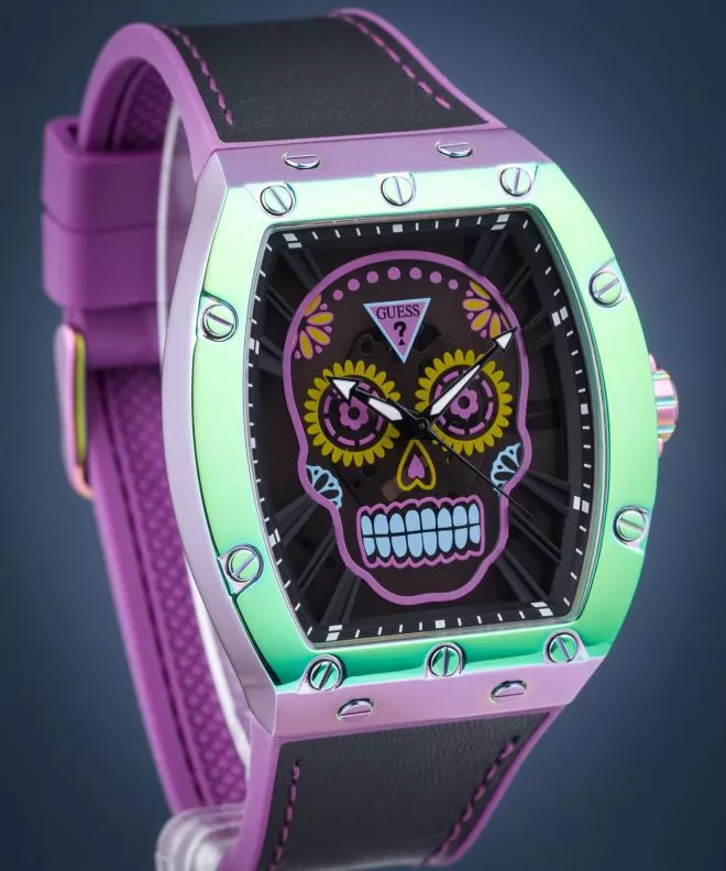 Orologio da Uomo Guess Day of The Dead Santa Muerte GW0506G2