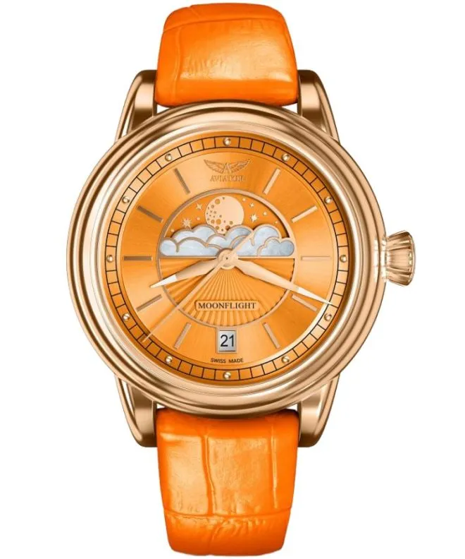 Orologio da Donna Aviator Moonflight Orange Limited Edition V.1.33.2.422.4