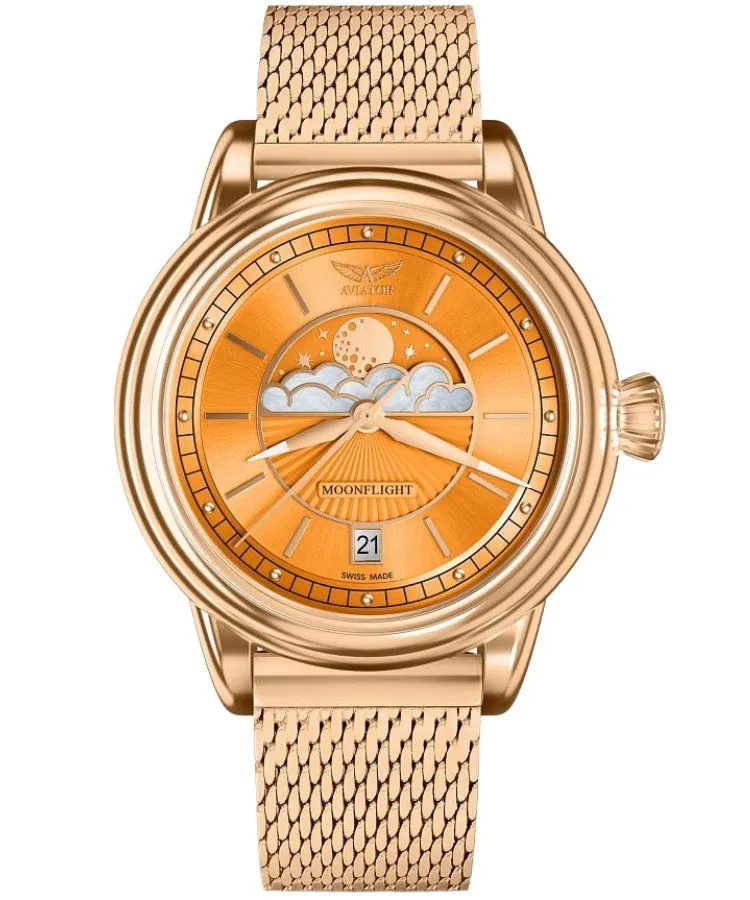 Orologio da Donna Aviator Moonflight Orange Limited Edition V.1.33.2.422.5
