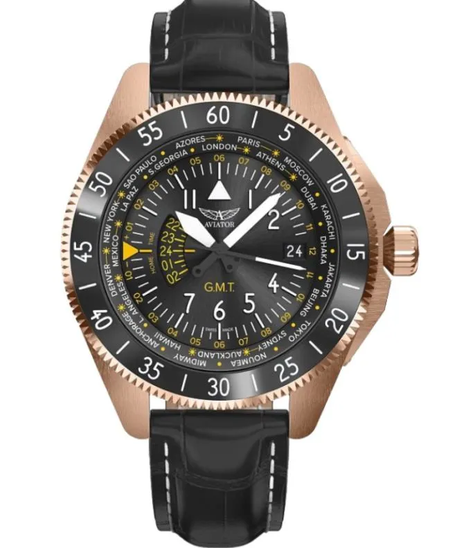 Orologio da Uomo Aviator Airacobra GMT V.1.37.2.307.4