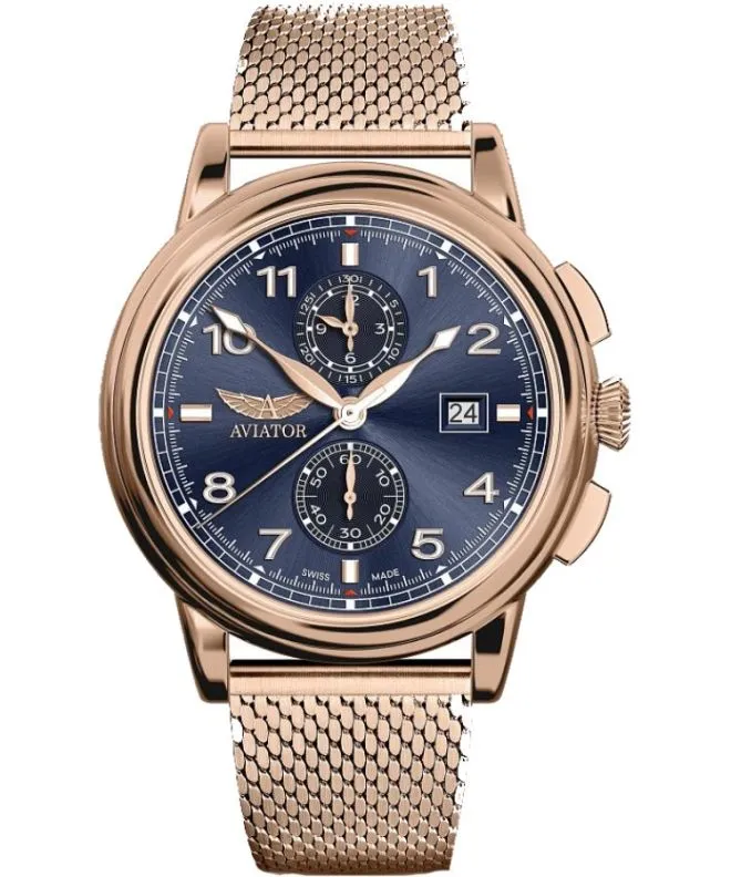 Orologio da Uomo Aviator Douglas DC-3 Chronograph Limited Edition V.2.45.2.408.5