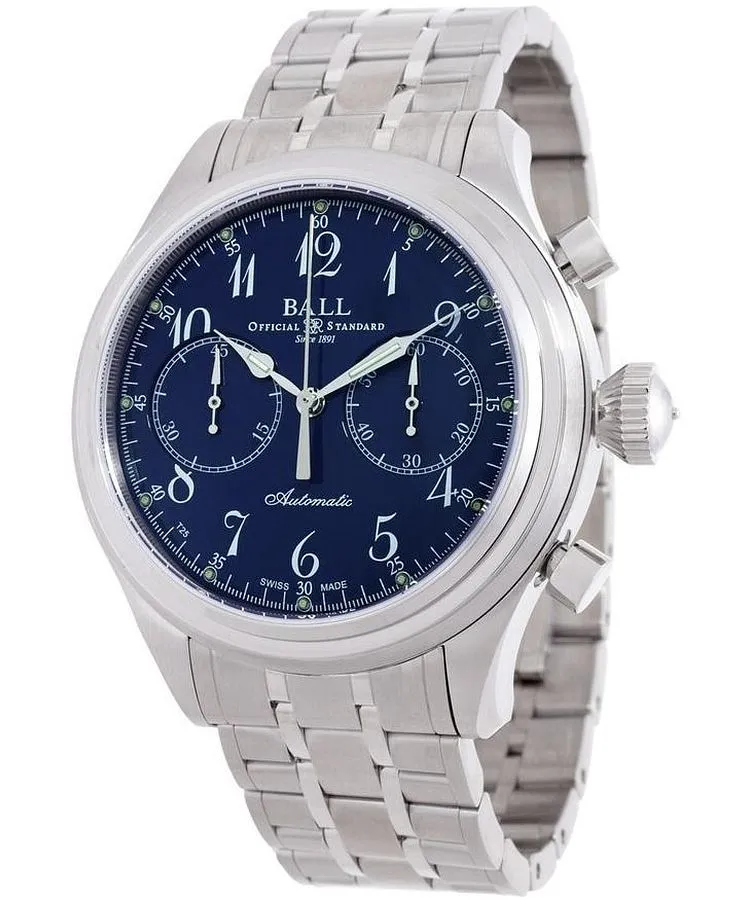 Orologio da Uomo Ball Trainmaster Canonball Automatic Chronograph CM1052D-S7J-BE