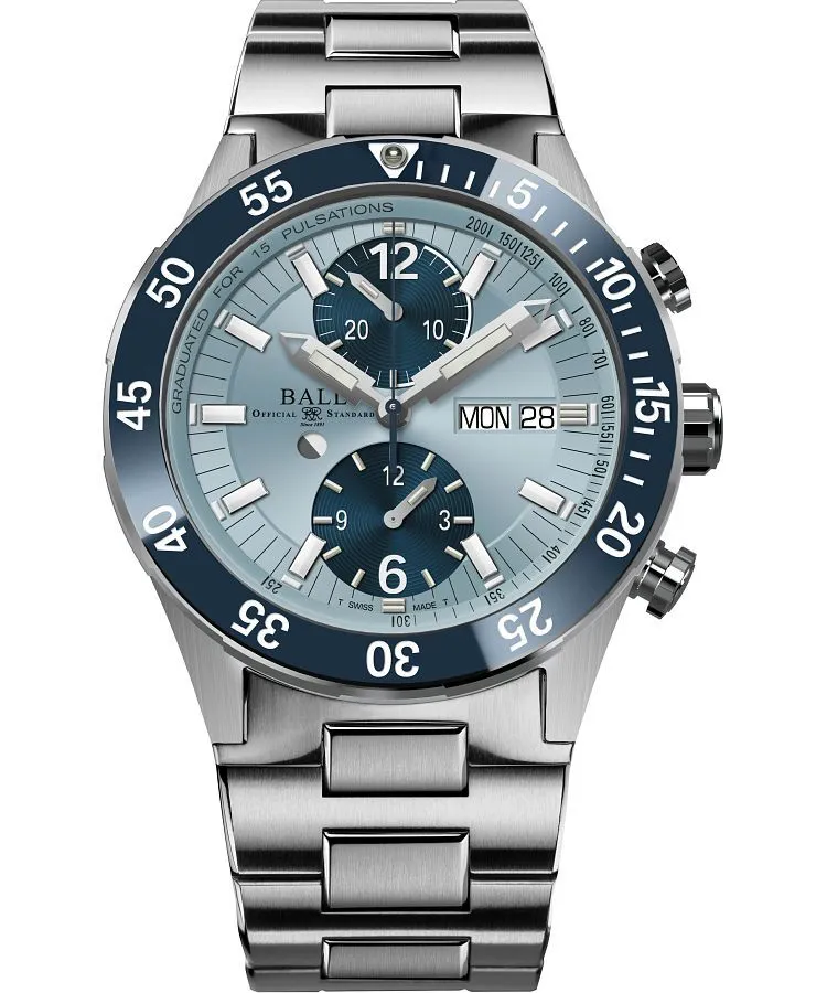 Orologio da Uomo Ball Roadmaster Rescue Automatic Titanium Chronograph Limited Edition DC3030C-S3-IBEBE