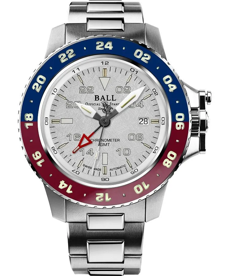 Orologio da Uomo Ball Hydrocarbon AeroGMT II Meteorite Automatic Limited Edition DG2118C-S20C-MSL
