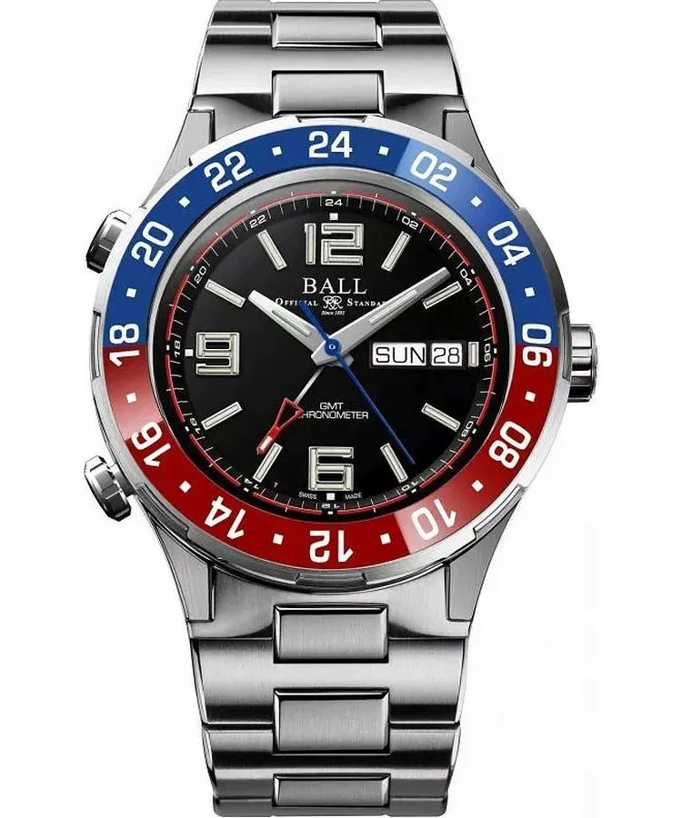 Orologio da Uomo Ball Roadmaster Marine GMT Automatic Titanium Limited Edition DG3000A-S4C-BK