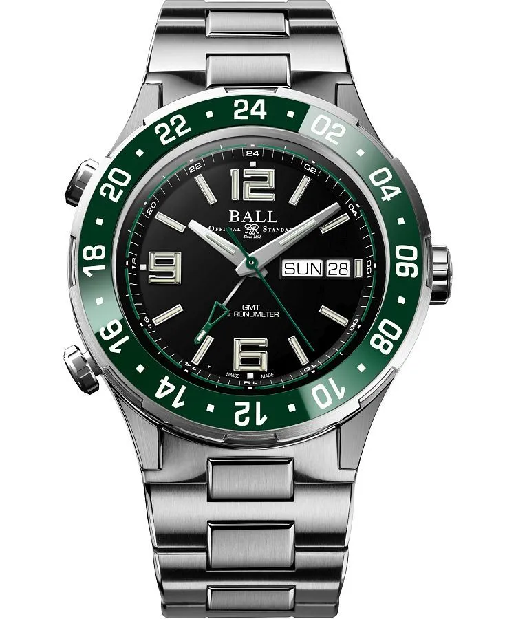 Orologio da Uomo Ball Roadmaster Marine GMT Automatic Titanium Chronograph Limited Edition DG3000A-S5C-BK