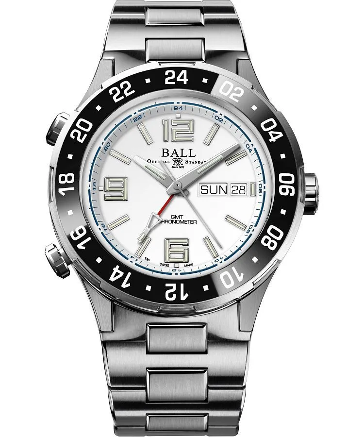 Orologio da Uomo Ball Roadmaster Marine GMT Automatic Titanium Chronograph Limited Edition DG3000A-S7CJ-WH