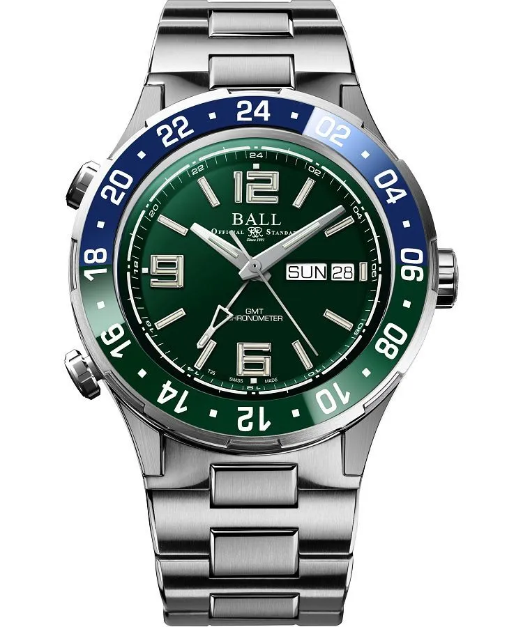 Orologio da Uomo Ball Roadmaster Marine GMT Automatic Titanium Chronograph Limited Edition DG3000A-S9CJ-GR