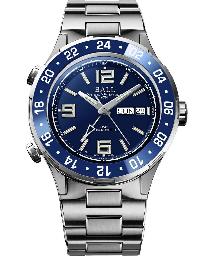 Orologio da Uomo Ball Roadmaster Marine GMT Automatic Titanium Chronograph Limited Edition DG3030B-S6CJ-BE