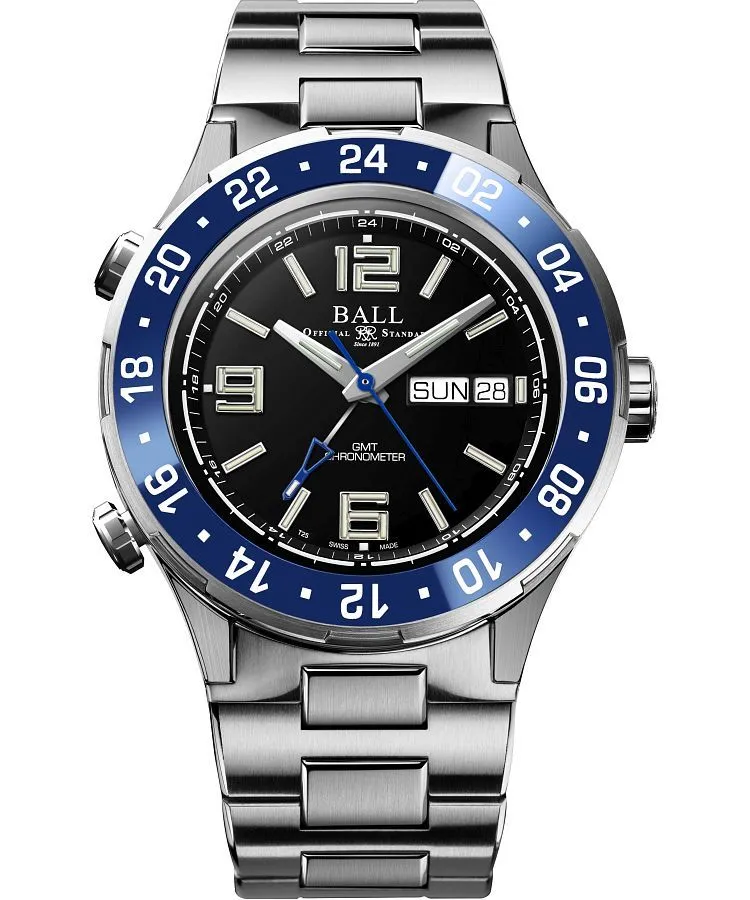 Orologio da Uomo Ball Roadmaster Marine GMT Automatic Titanium Chronograph Limited Edition DG3030B-S6CJ-BK
