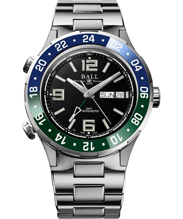 Orologio da Uomo Ball Roadmaster Marine GMT Automatic Titanium Chronograph Limited Edition DG3030B-S9CJ-BK