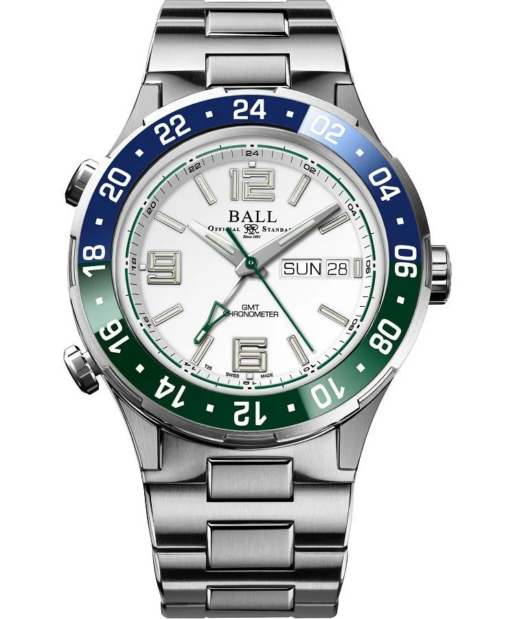Orologio da Uomo Ball Roadmaster Marine GMT Automatic Titanium Chronograph Limited Edition DG3030B-S9CJ-WH
