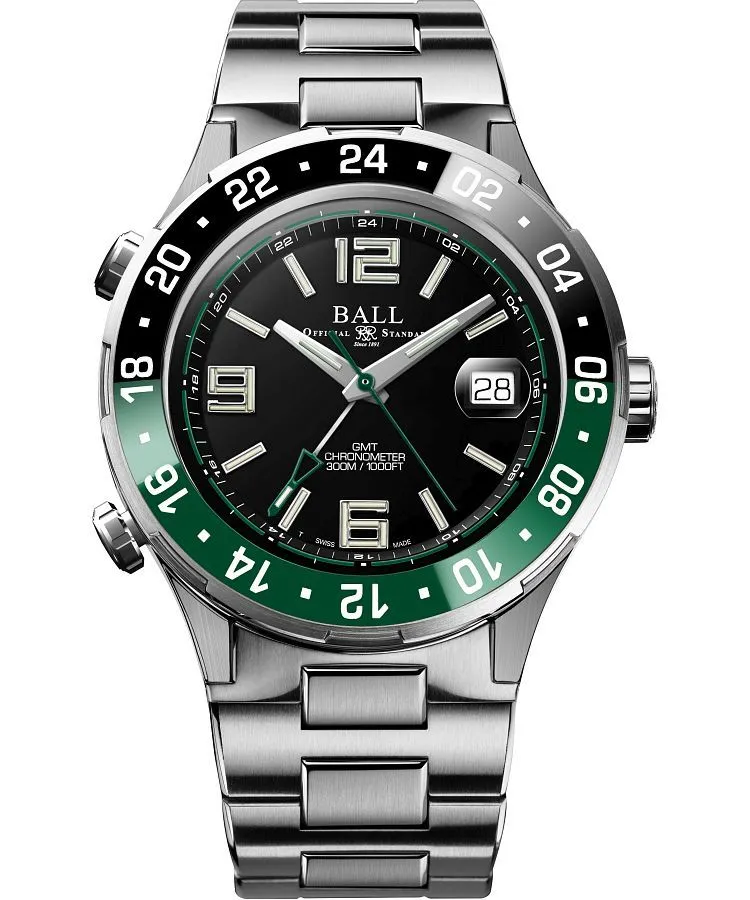 Orologio da Uomo Ball Roadmaster Pilot GMT Automatic Titanium Chronograph Limited Edition DG3038A-S3C-BK