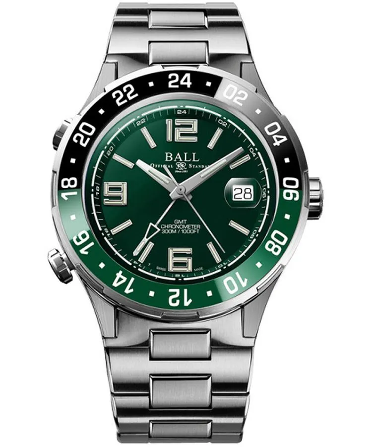 Orologio da Uomo Ball Roadmaster Pilot GMT Automatic Titanium Chronograph DG3038A-S3C-GR