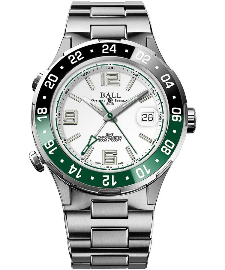 Orologio da Uomo Ball Roadmaster Pilot GMT Automatic Titanium Limited Edition DG3038A-S3C-WH