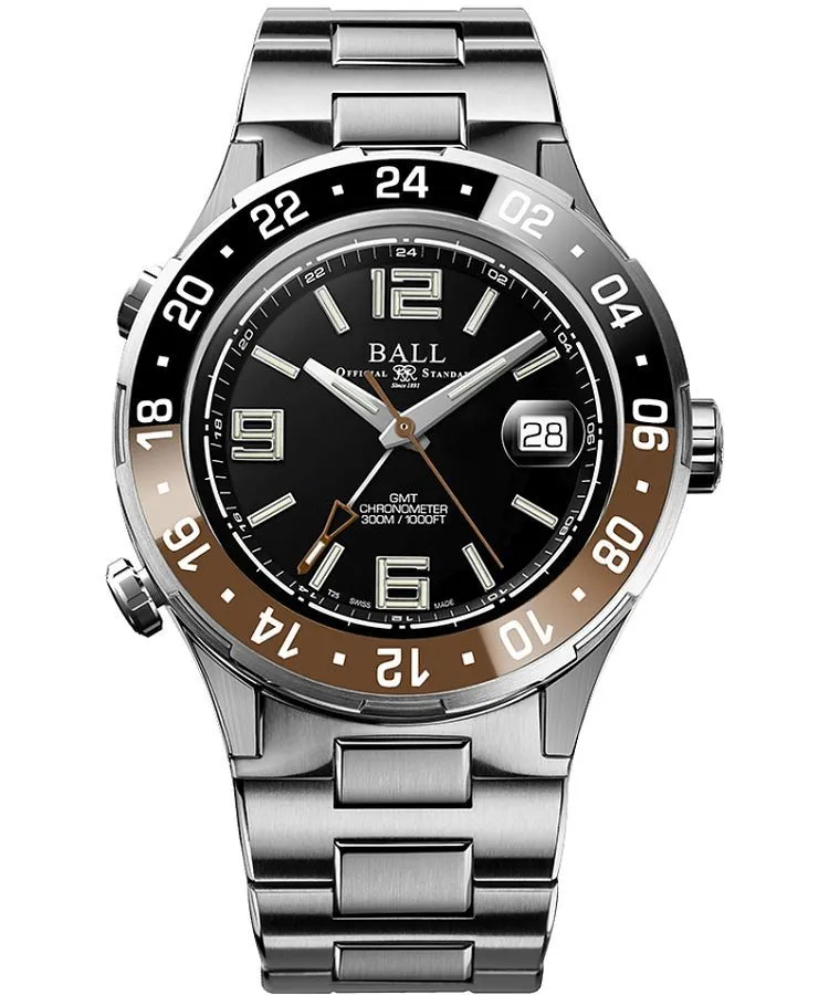 Orologio da Uomo Ball Roadmaster Pilot GMT Automatic Titanium Chronograph Limited Edition DG3038A-S5CJ-BK