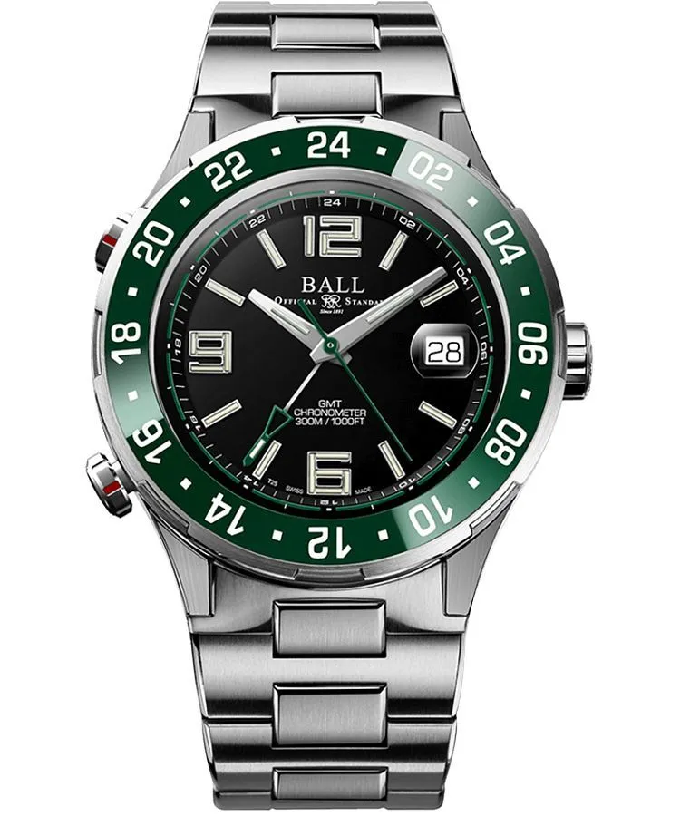 Orologio da Uomo Ball Roadmaster Pilot GMT Automatic Titanium Chronograph Limited Edition DG3038A-S7CJ-BK