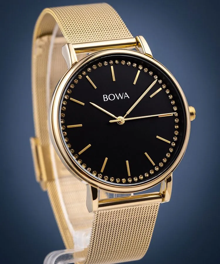 Orologio da Donna BOWA Rio Black-Gold Mesh 38 RI384-14-184M