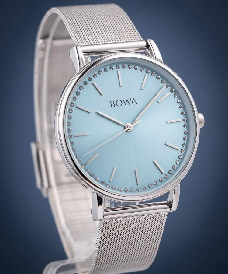 Orologio da Donna BOWA Rio Ice-Blue Silver Mesh 38 RI385-95-185M