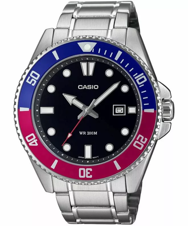 Orologio da Uomo Casio Duro Pepsi Diver MDV-107D-1A3VEF