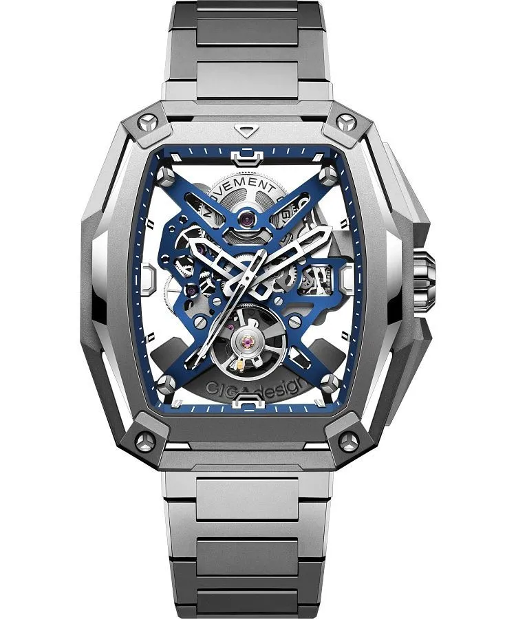 Orologio da Uomo Ciga Design Hunter Automatic Titanium Skeleton Z041-TIBU-1T