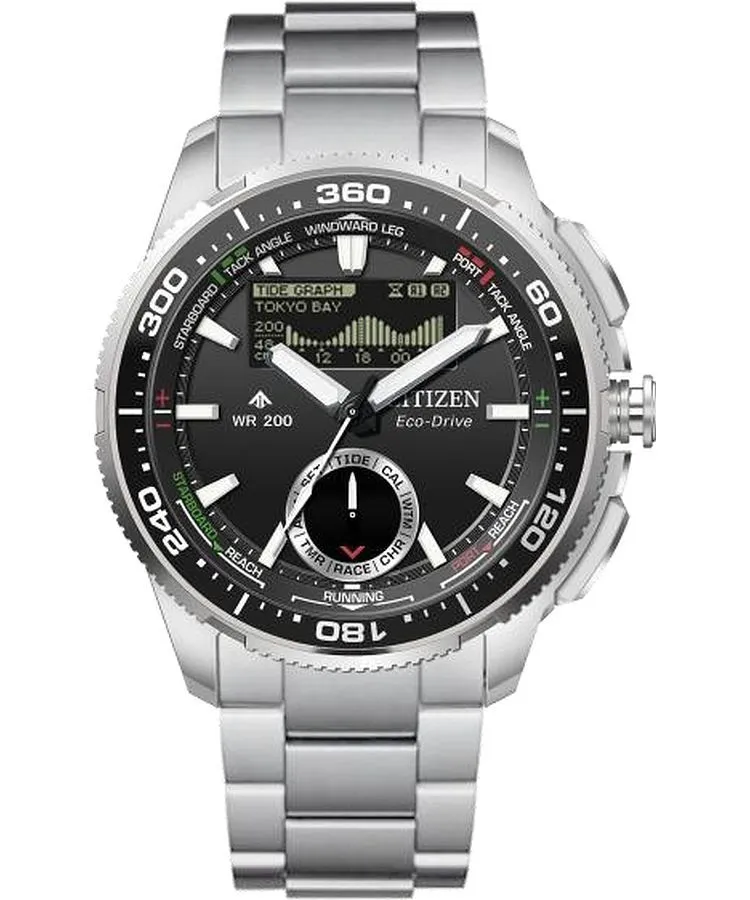 Orologio da Uomo Citizen Promaster Marine Wave Tracker Eco-Drive Chronograph JV3001-53E