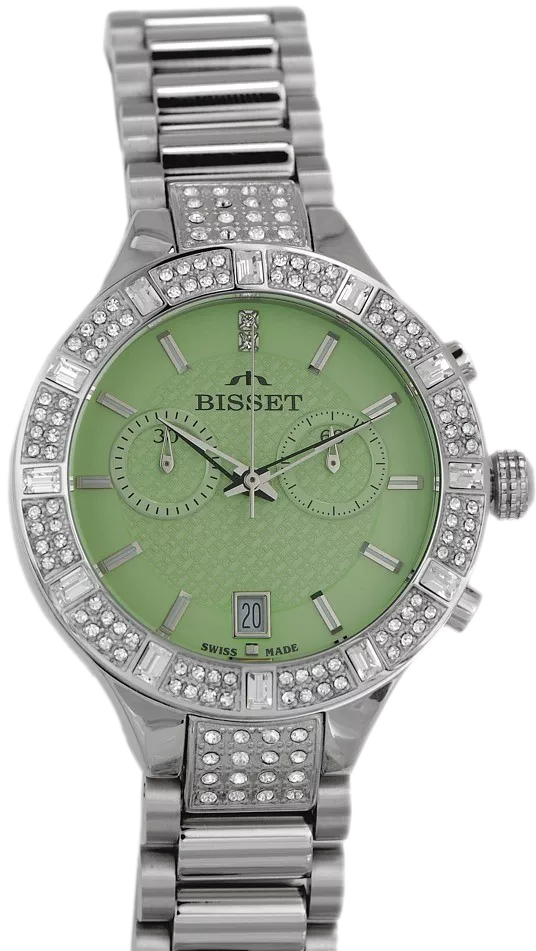 Orologio da Donna Bisset Zircone Chronograph Outlet BSBE18SINX05AX-outlet
