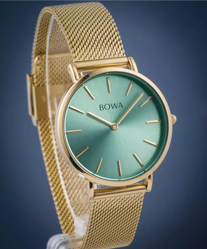 Orologio da Donna BOWA New York Petite Mint-Gold Mesh 34 NY344-114-184M