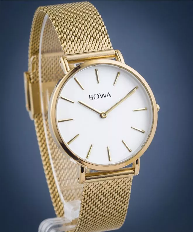 Orologio da Donna BOWA New York Petite White-Gold Mesh 34 NY344-24-184M