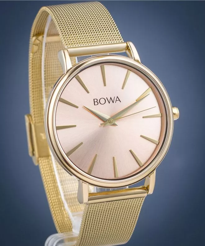 Orologio da Donna BOWA Praha Pink-Gold Mesh 38 PH384-124-184M