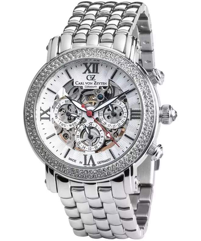Orologio da Donna Carl von Zeyten Kniebis Skeleton Automatic CVZ0062WHMS