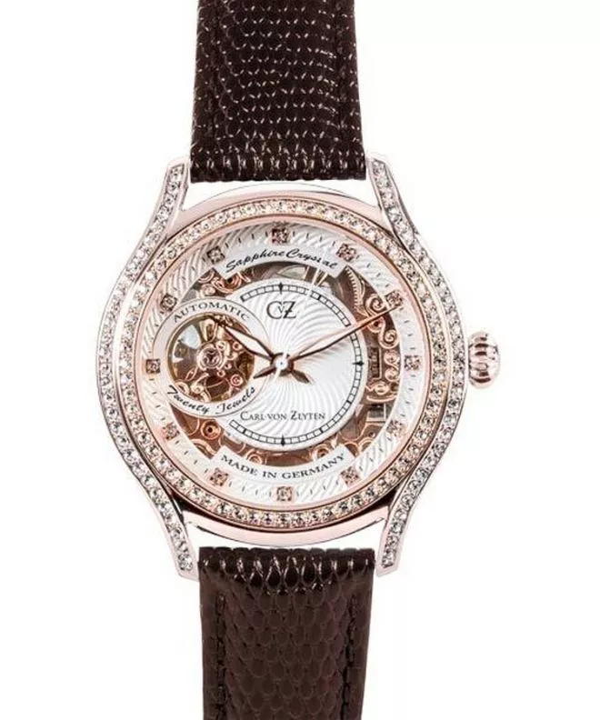 Orologio da Donna Carl von Zeyten Seewald Skeleton Automatic CVZ0069RWHS