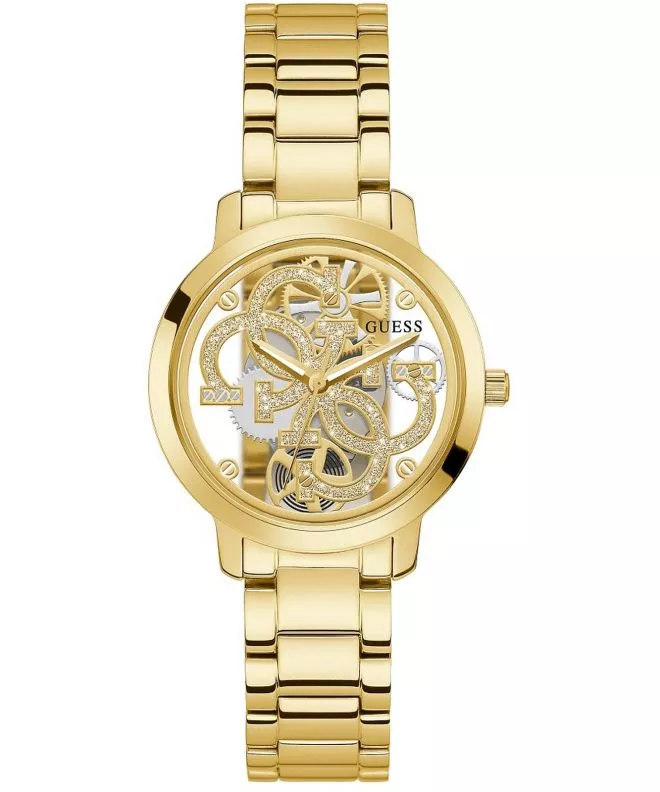 Orologio da Donna Guess Quattro Clear Skeleton GW0300L2