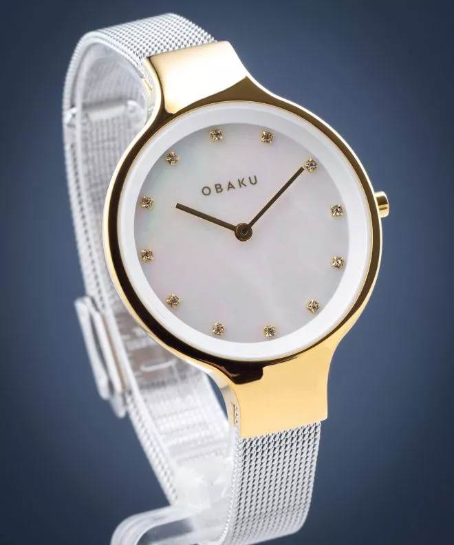 Orologio da Donna Obaku Obaku Sky Gold Bi V173LXGWMC2
