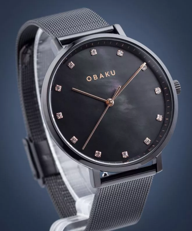 Orologio da Donna Obaku Vest Charcoal V186LXBBMB1