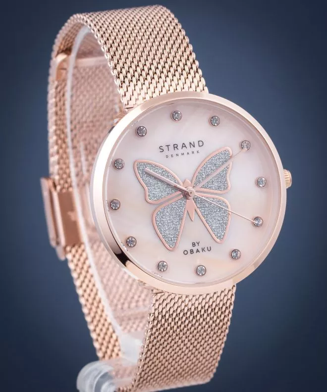 Orologio da Donna Strand by Obaku Butterfly S700LXVVMV-DB
