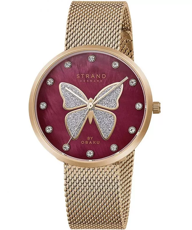 Orologio da Donna Strand by Obaku Butterfly S700LXVDMV-DB