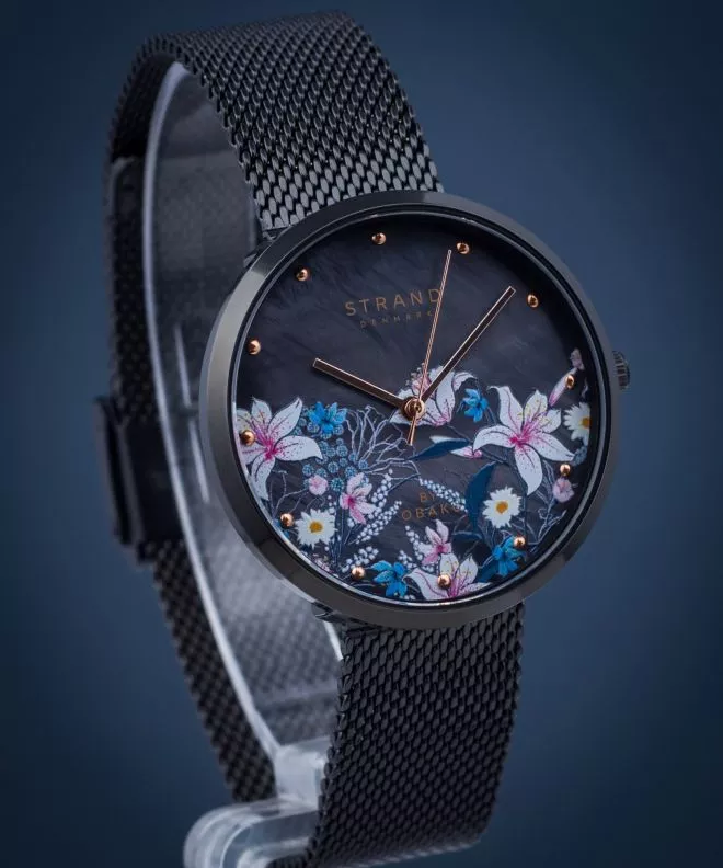 Orologio da Donna Strand by Obaku Flower S700LXBBMB-DF