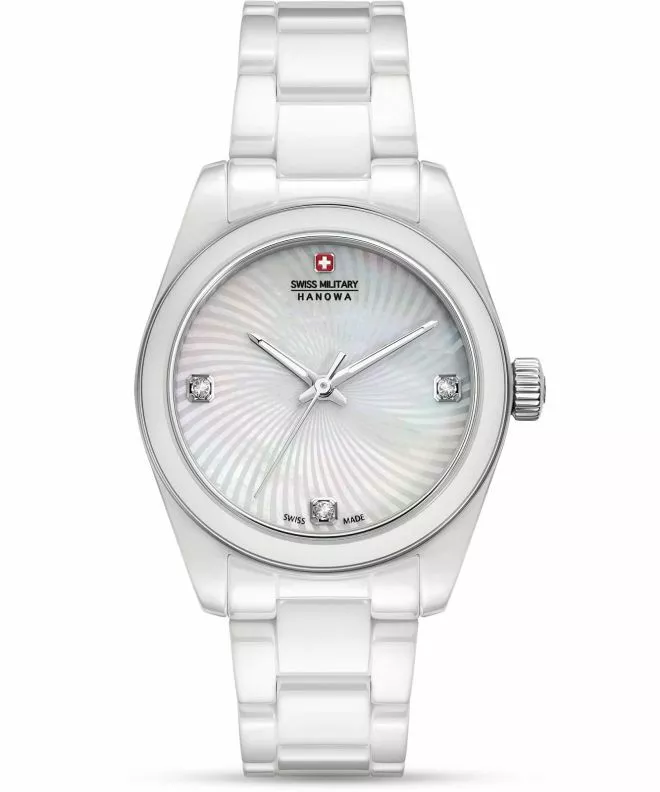 Orologio da Donna Swiss Military Hanowa Swiss Recruit Lady Diamonds Ceramic SMWLG0005101