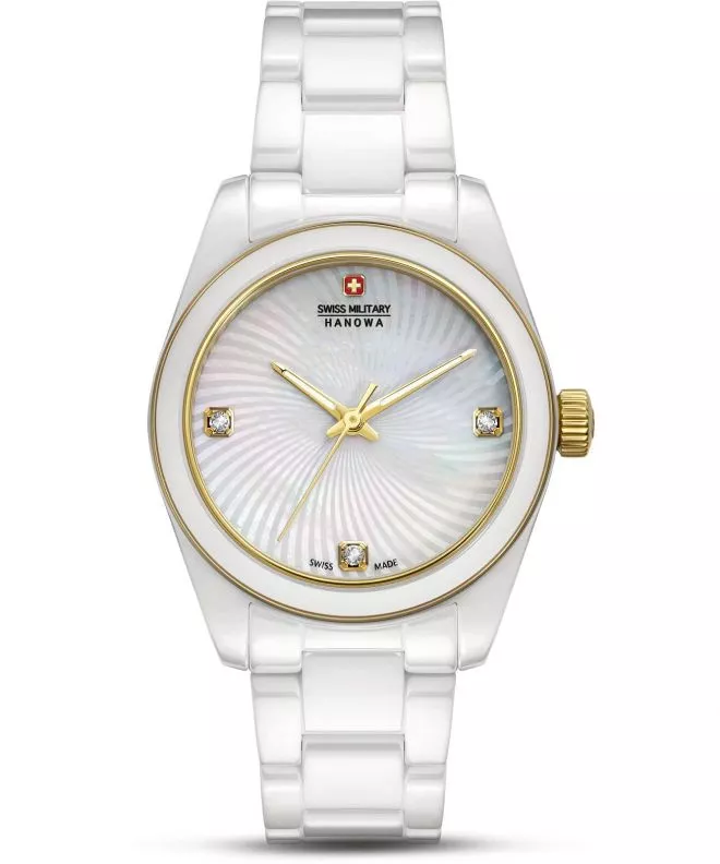 Orologio da Donna Swiss Military Hanowa Swiss Recruit Lady Diamonds Ceramic SMWLG0005102