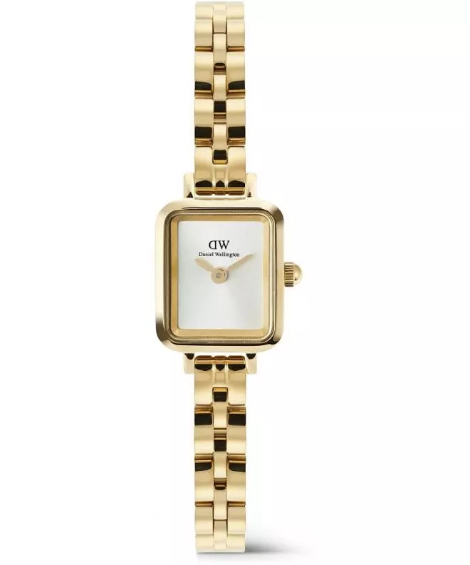 Orologio da Donna Daniel Wellington Quadro Mini Arch 3-link White Sunray Gold DW00100850