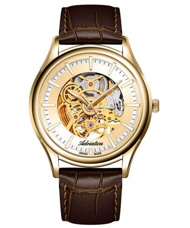 Orologio da Uomo Adriatica Classic Skeleton Automatic A2804.1B11AS