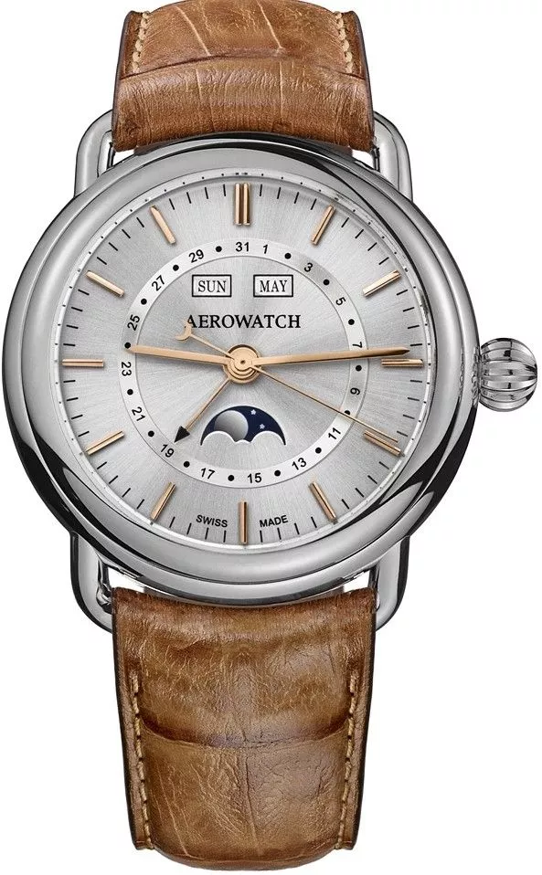 Orologio da Uomo Aerowatch 1942 Moon Phases 75970-AA02