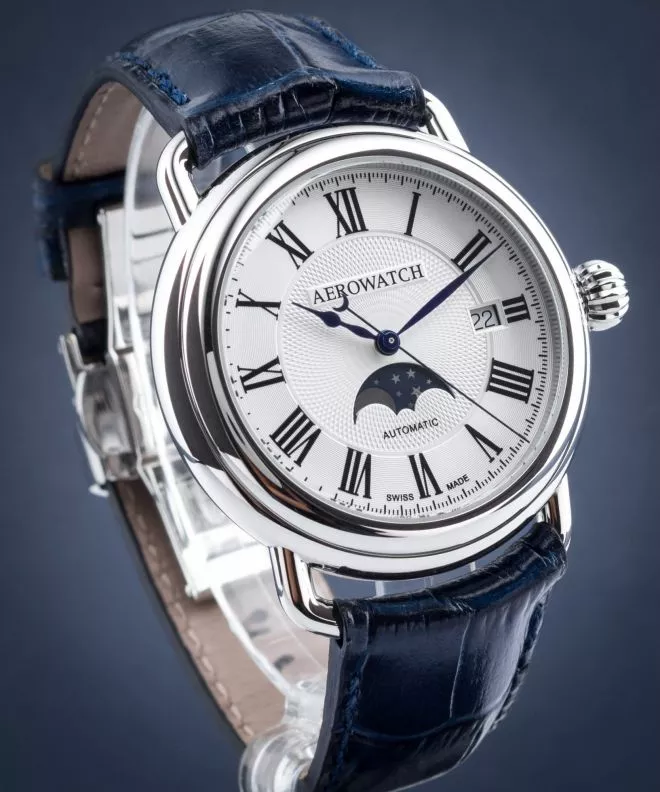 Orologio da Uomo Aerowatch 1942 Moon Phases Automatic 77983-AA01