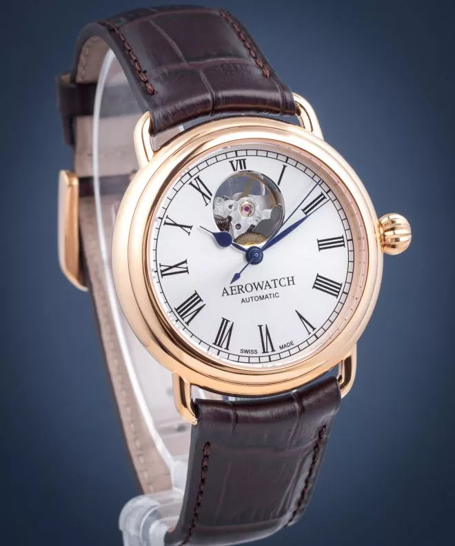 Orologio da Uomo Aerowatch 1942 Open Heart Automatic 68900-RO03